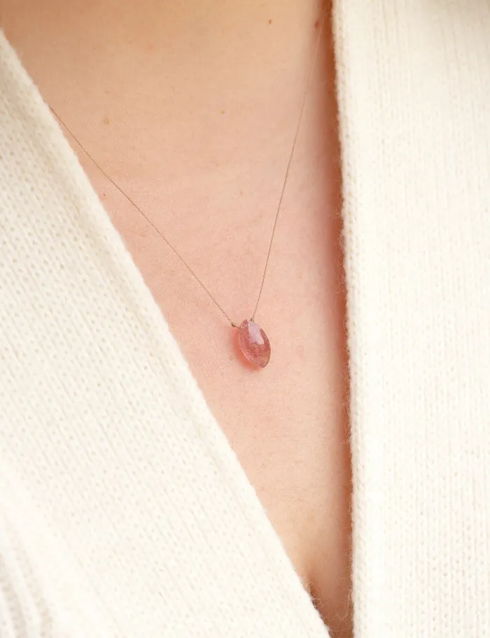 SoulKu Necklaces Limited Edition Pink Epidote Necklace for Celebrate You
