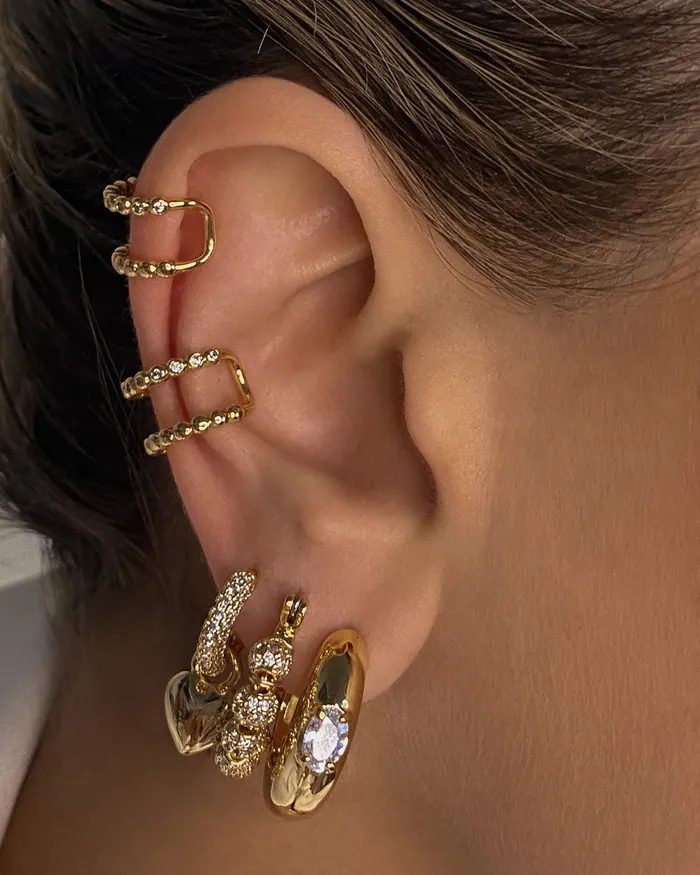 Stone Orb Hoops Silver Luv Aj Rings