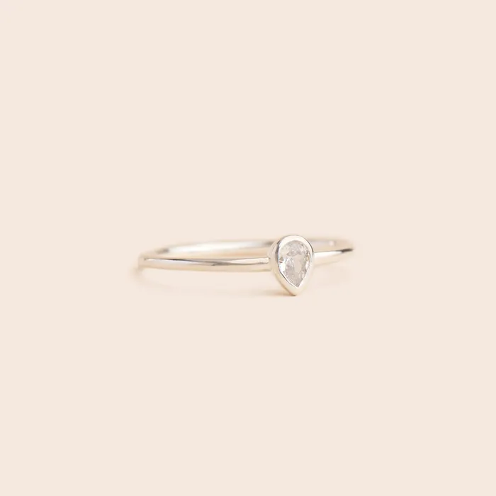 Teardrop Ring Gemlet Rings Teardrop Ring Gemlet Rings