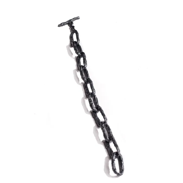 ULA X CHAIN LINK BRACELET BLACK OXIDIZED 925 STERLING SILVER JEWELRYLAB Bracelets