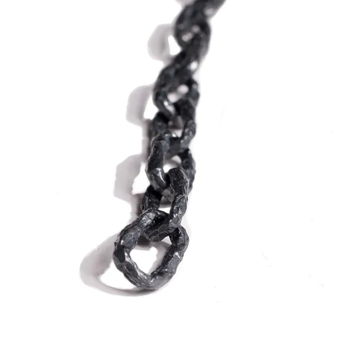 ULA X CHAIN LINK BRACELET BLACK OXIDIZED 925 STERLING SILVER JEWELRYLAB Bracelets