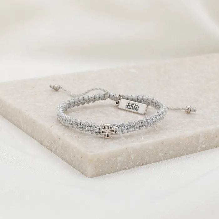 Wonderfully Made Bracelet Silver Cross My Saint My Hero Bracelets